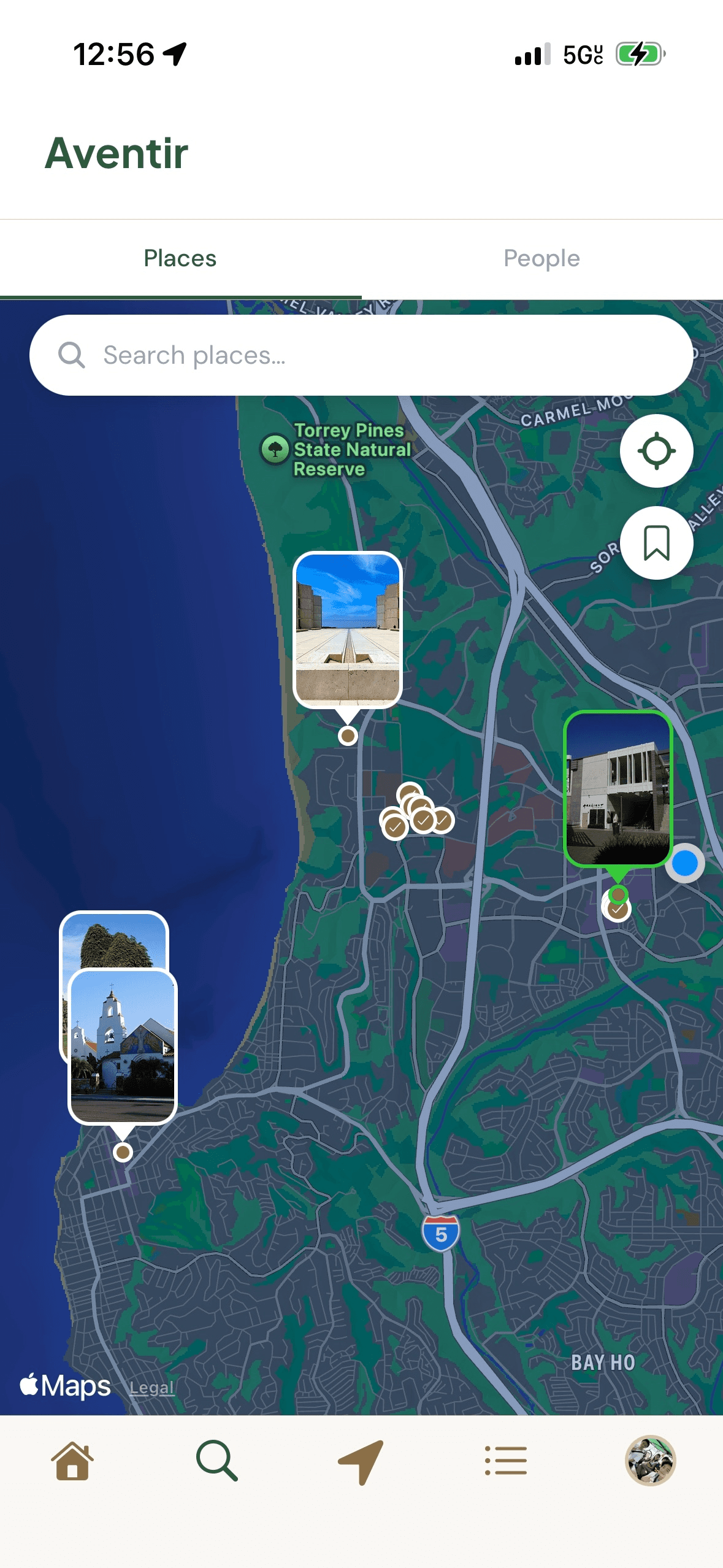 Aventir explore places